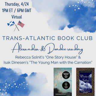 TransAtlantic Book Club Dundee and Alexandria Reading Rebecca Solnit 7 image 15665 tn